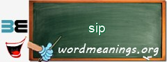 WordMeaning blackboard for sip